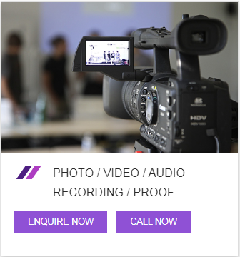 Photo / Video / Audio Recording / Proof